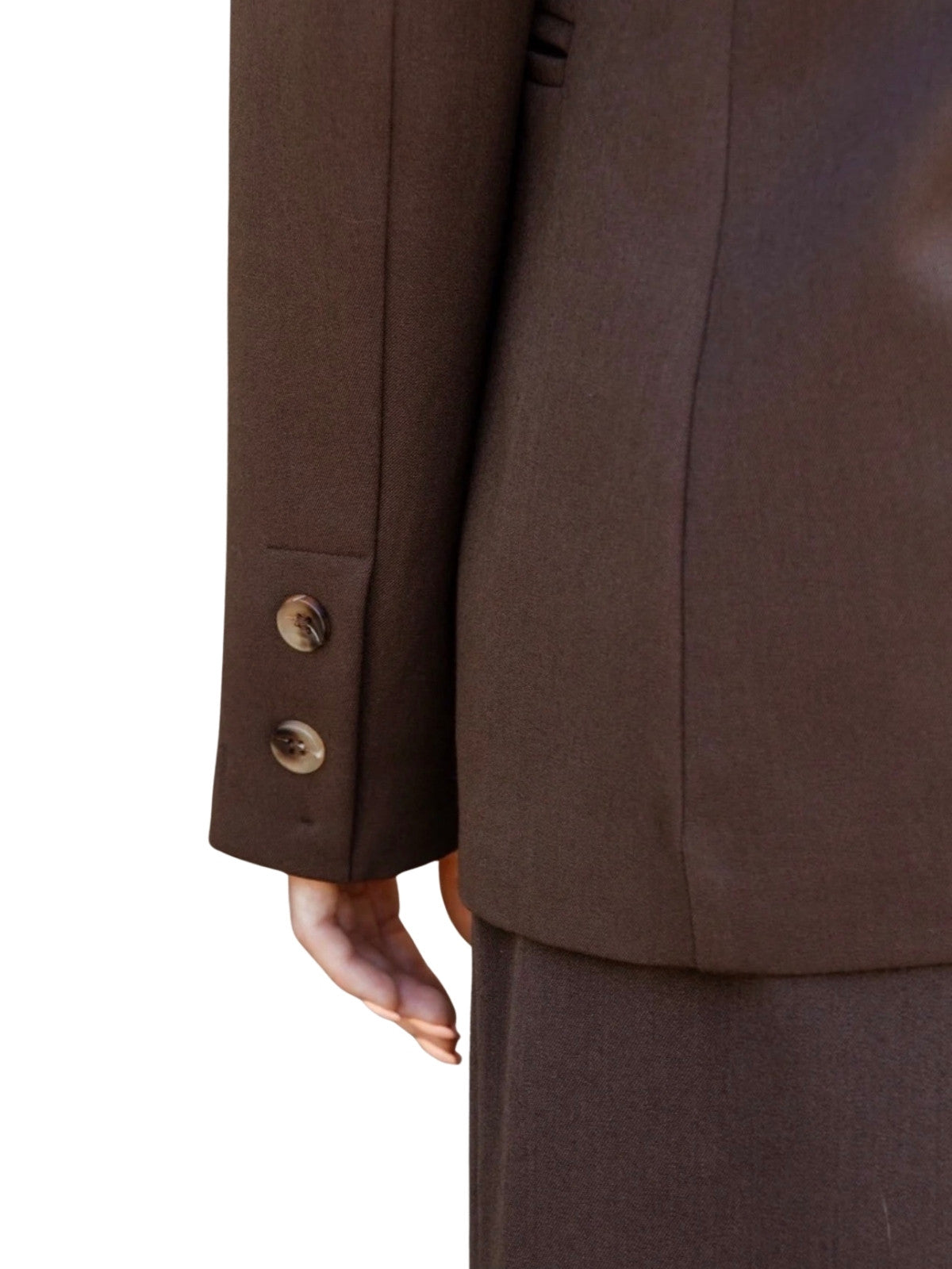 Structured Brown Blazer “City Sculpt”