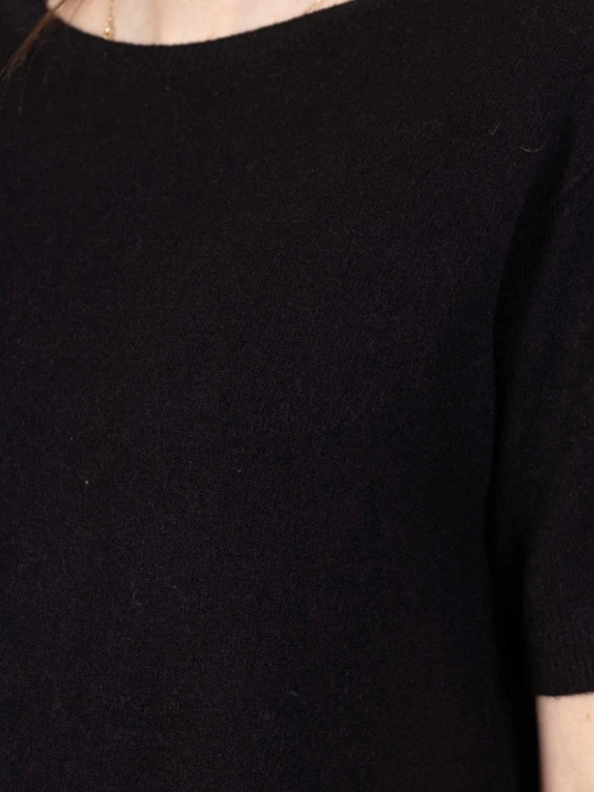 Soft Touch Knit Dress “Black Essence”