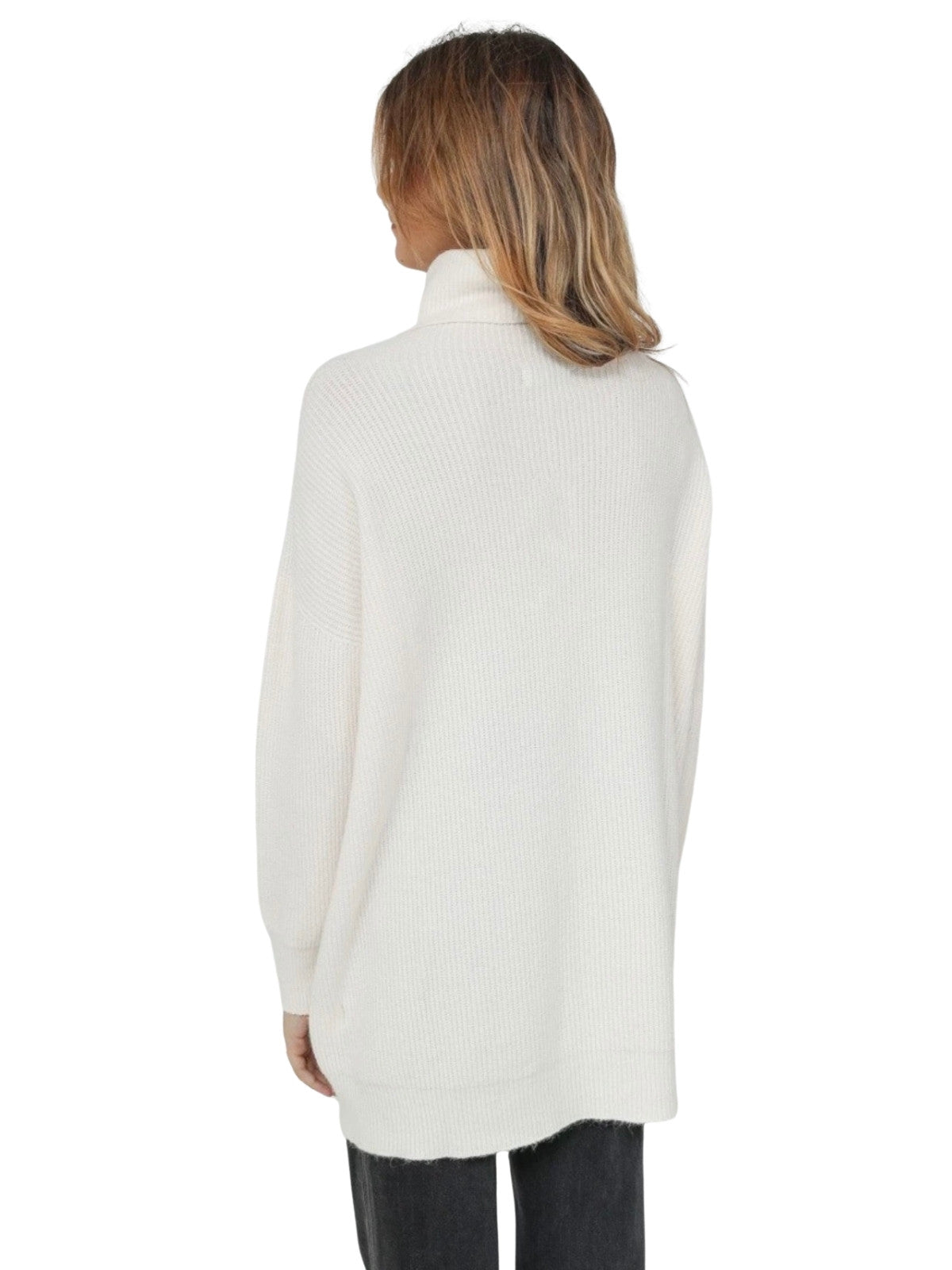 Oversized Knit Turtleneck “Winter Cloud”