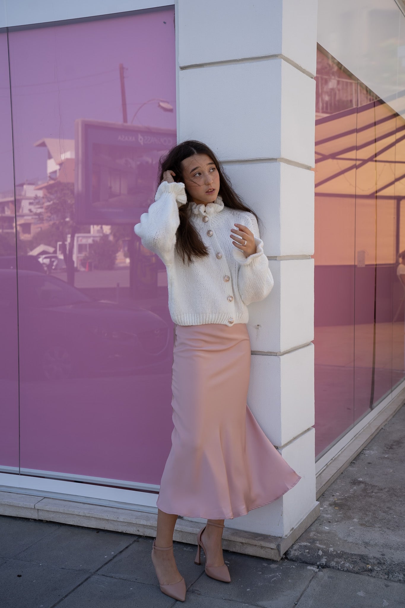 Midi Skirt “Satin Grace”