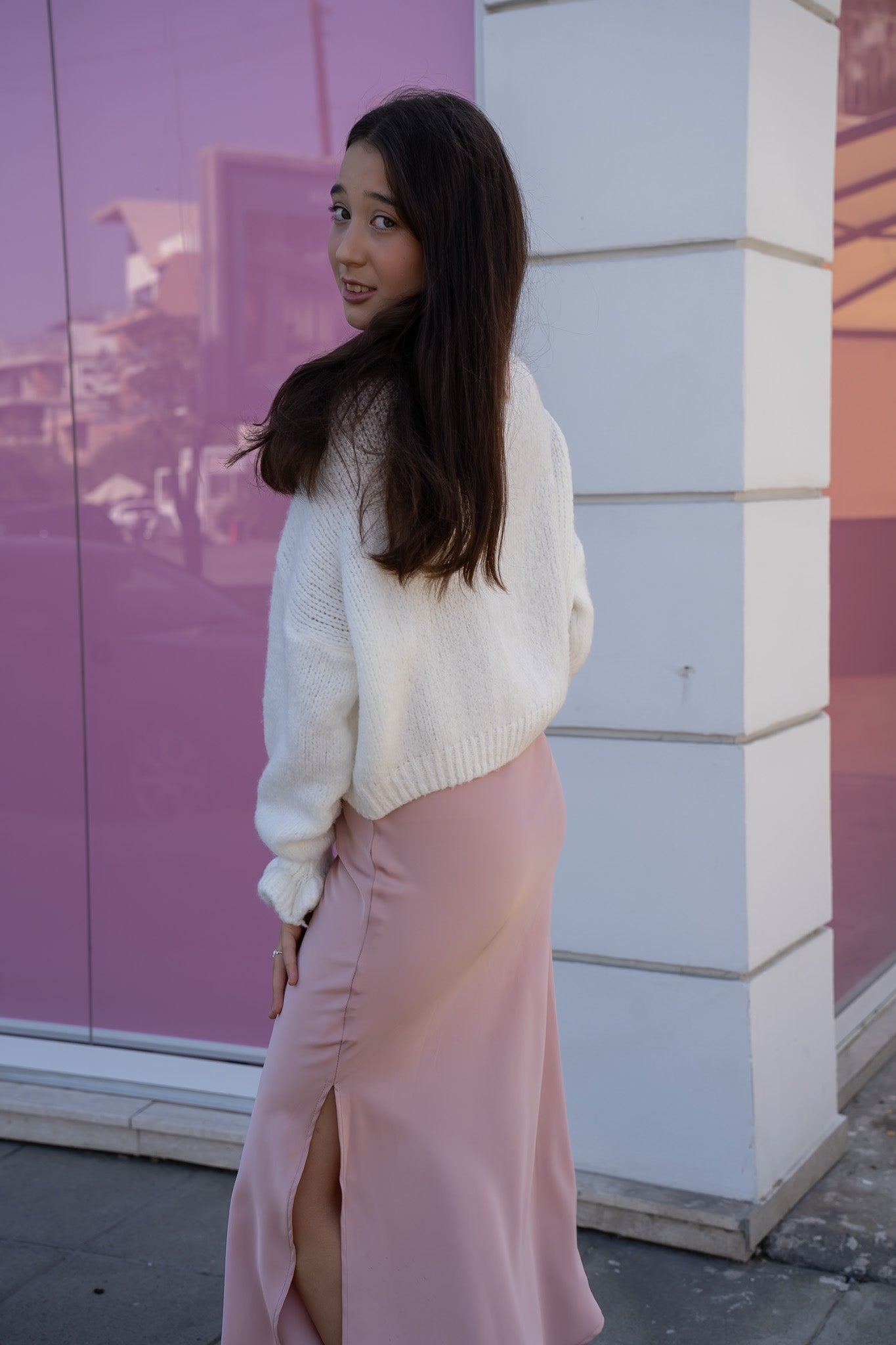 Midi Skirt “Satin Grace”