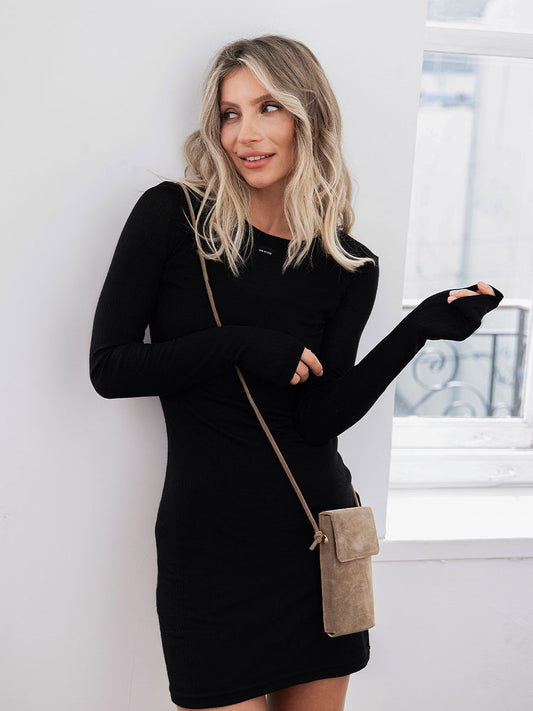 Ribbed Mini Dress with Tag