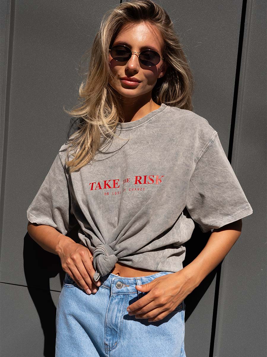 T-Shirt Oversized "Take a Risk"