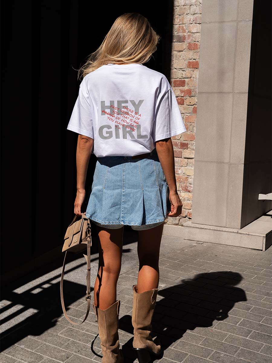 Mini skirt-shorts blue denim