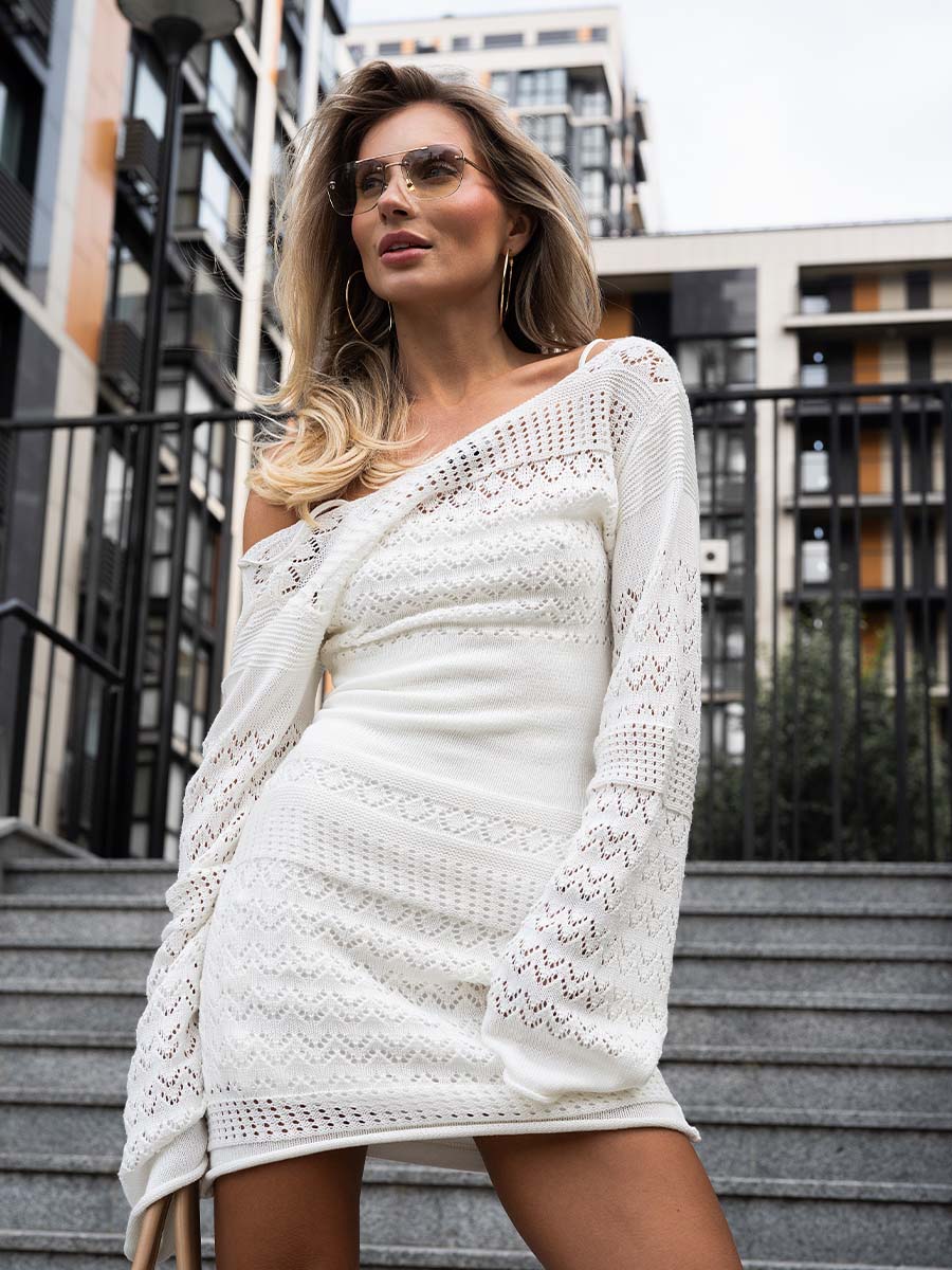 Openwork Mini Dress (from a set)