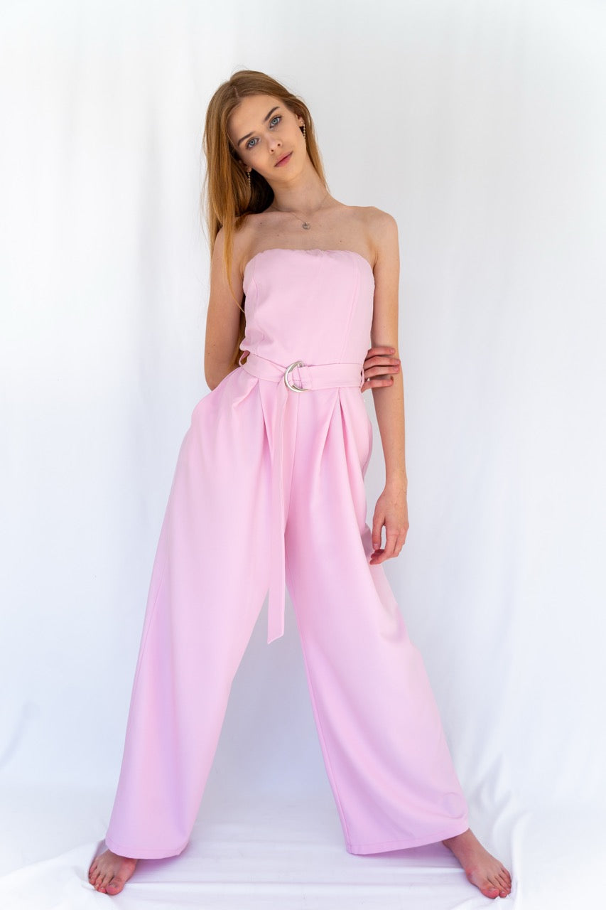 “BLUSH AIR” Cotton Jumpsuit