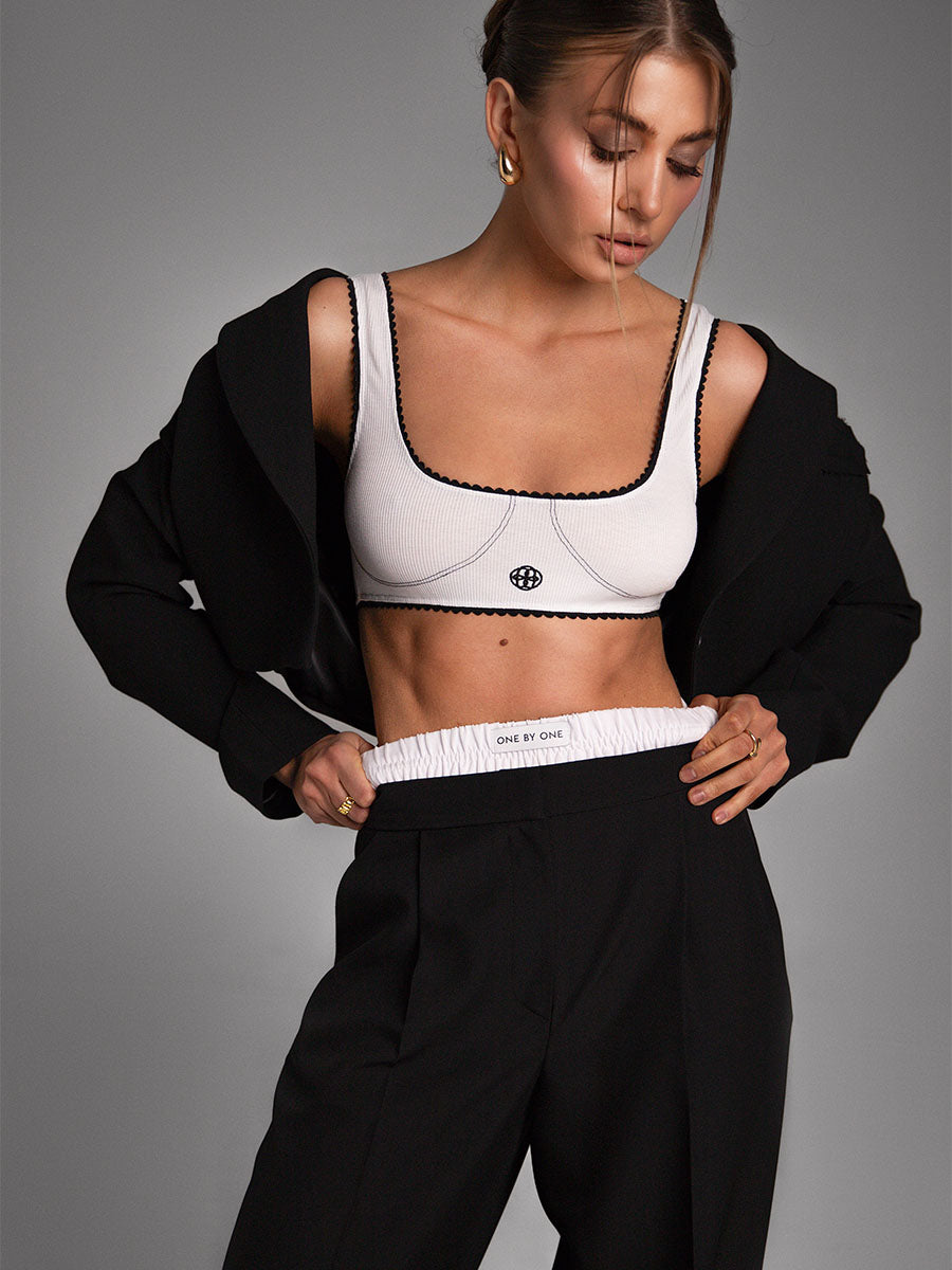 Classic Trousers with Removable Contrast Belt from the suit