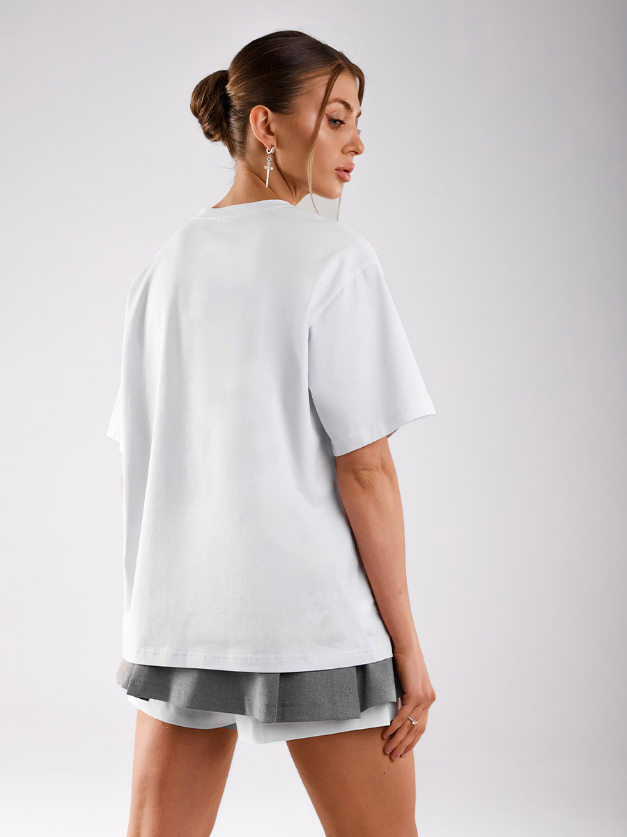 Skirt-Shorts with a White Bottom