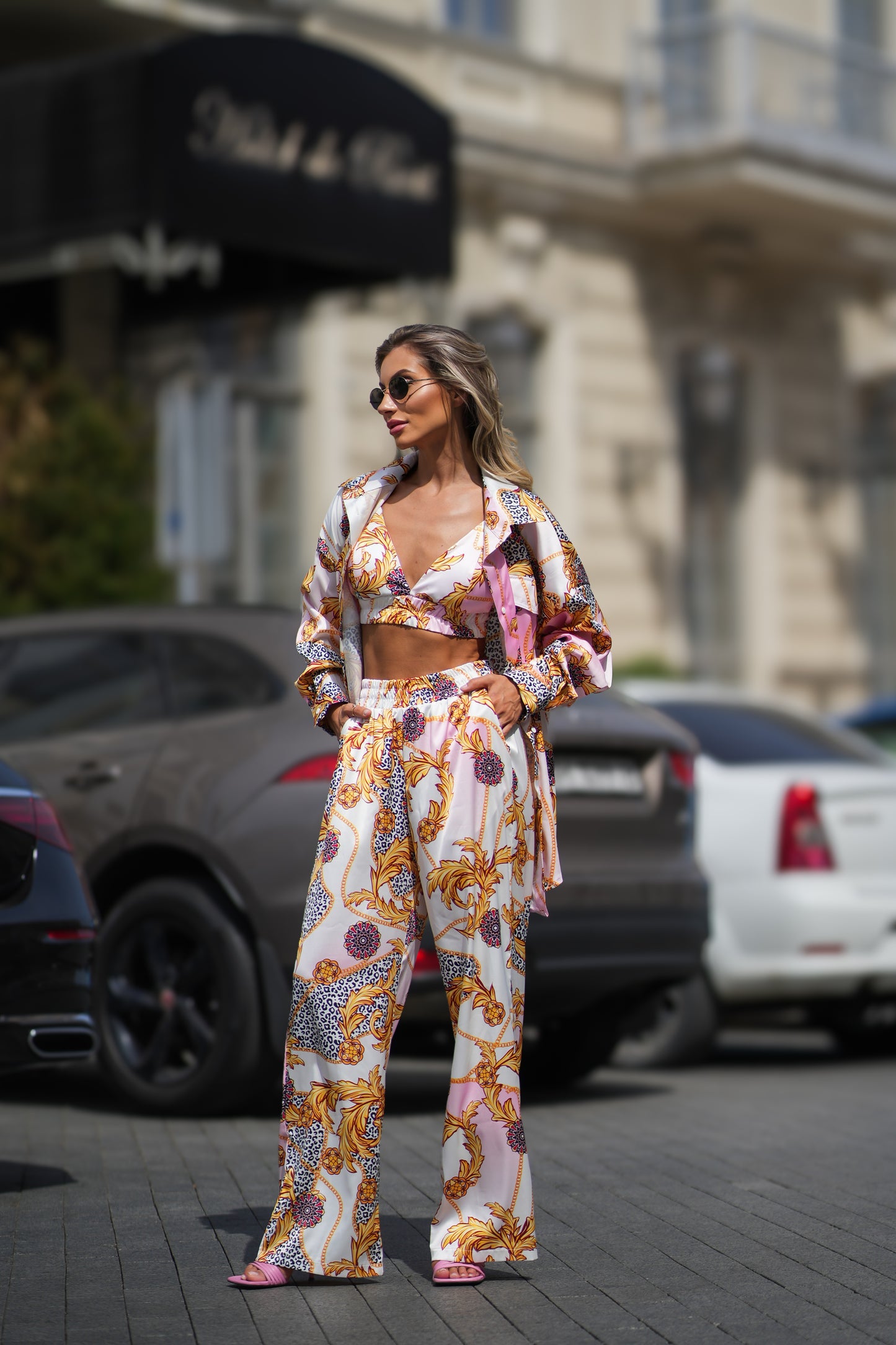 Silky suit "Golden Baroque" 3 pieces