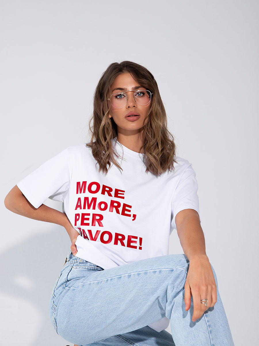 T-shirt “More amore per favore"