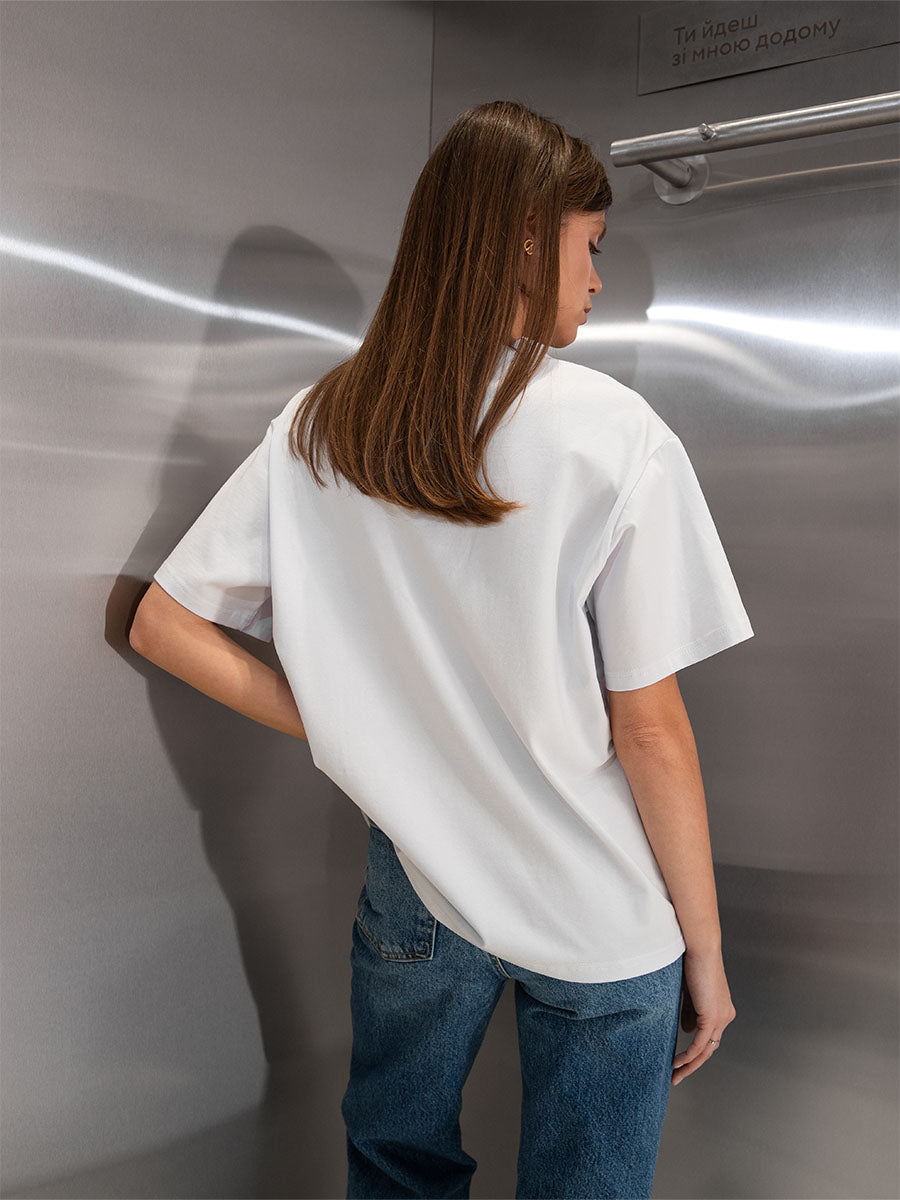 T-shirt Oversized "Leave toxic people"