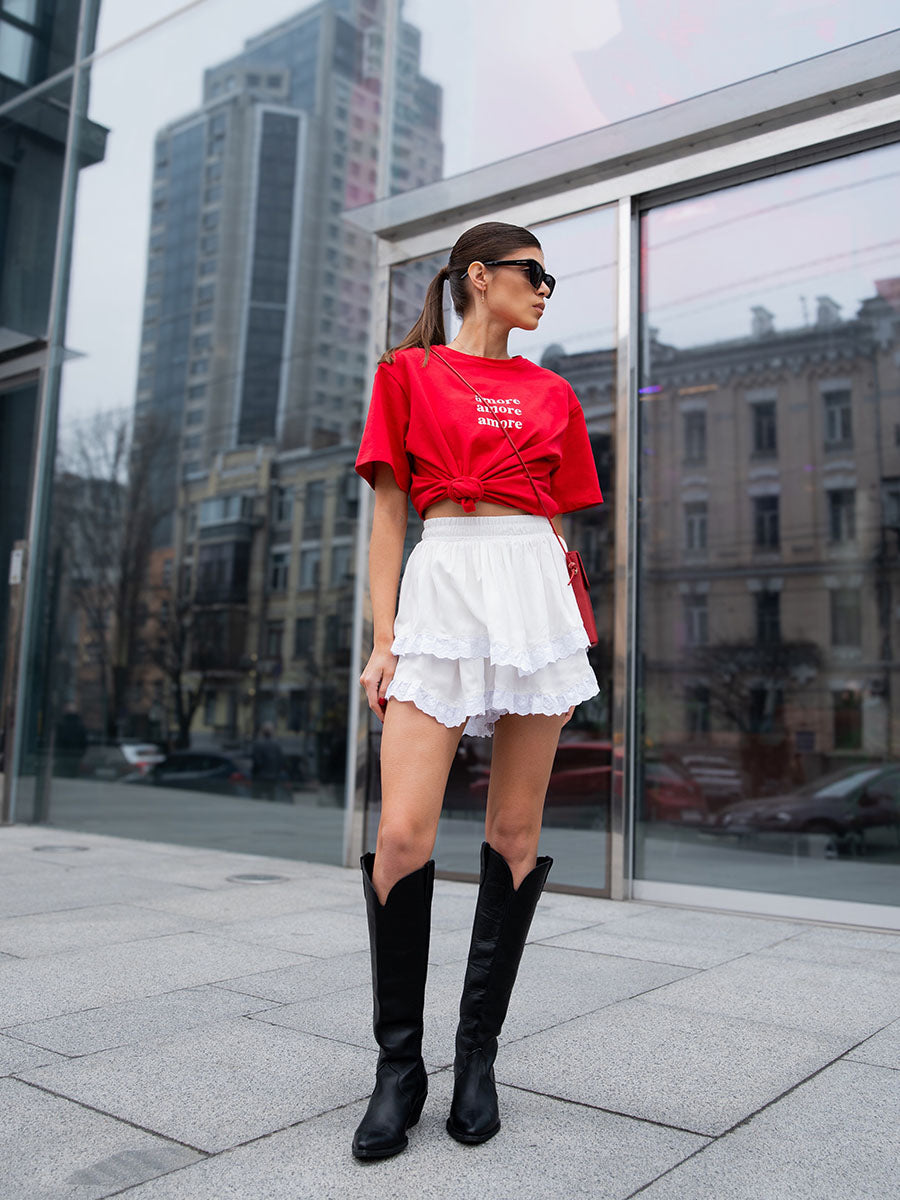 T-shirt Oversized "Amore Amore Amore"