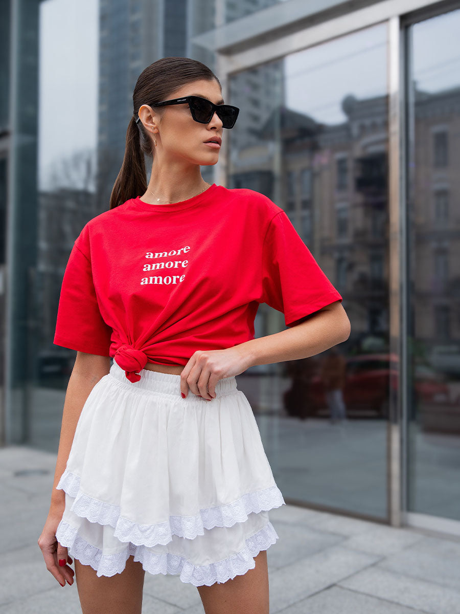 T-shirt Oversized "Amore Amore Amore"