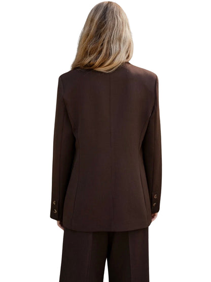 Structured Brown Blazer “City Sculpt”