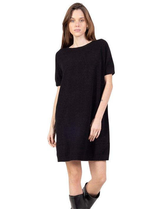 Soft Touch Knit Dress “Black Essence”