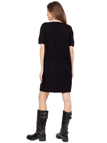 Soft Touch Knit Dress “Black Essence”