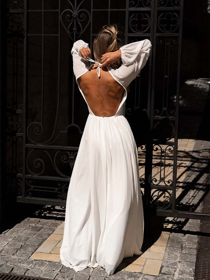 Maxi Long-Sleeve Dress