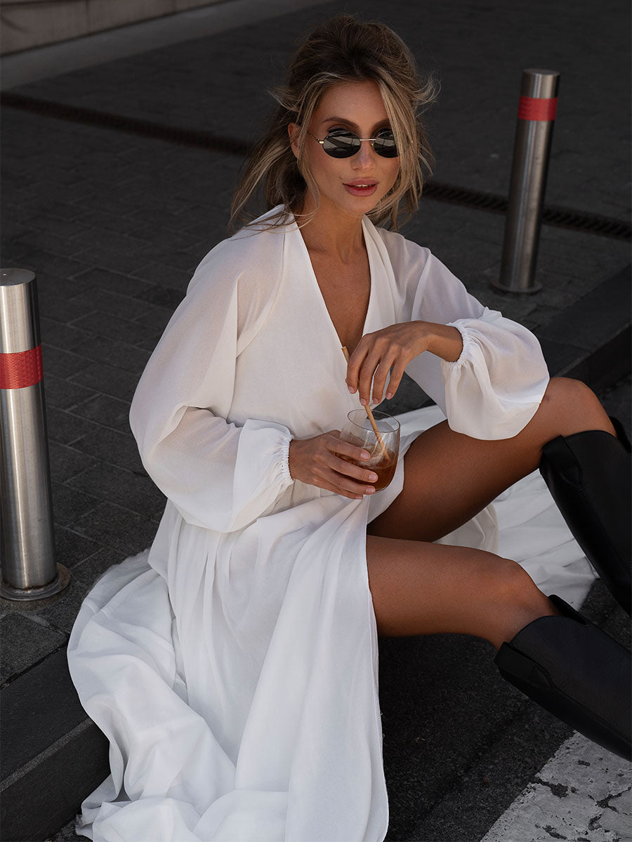 Maxi Long-Sleeve Dress