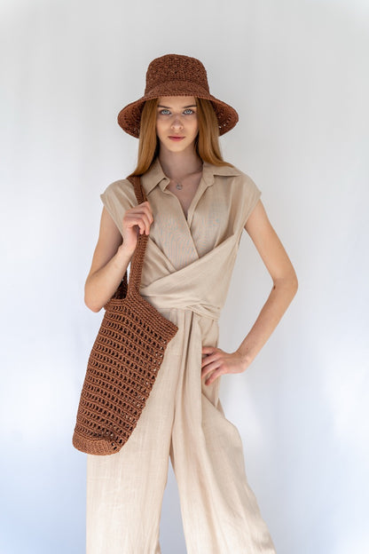 “Aura” Linen Jumpsuit