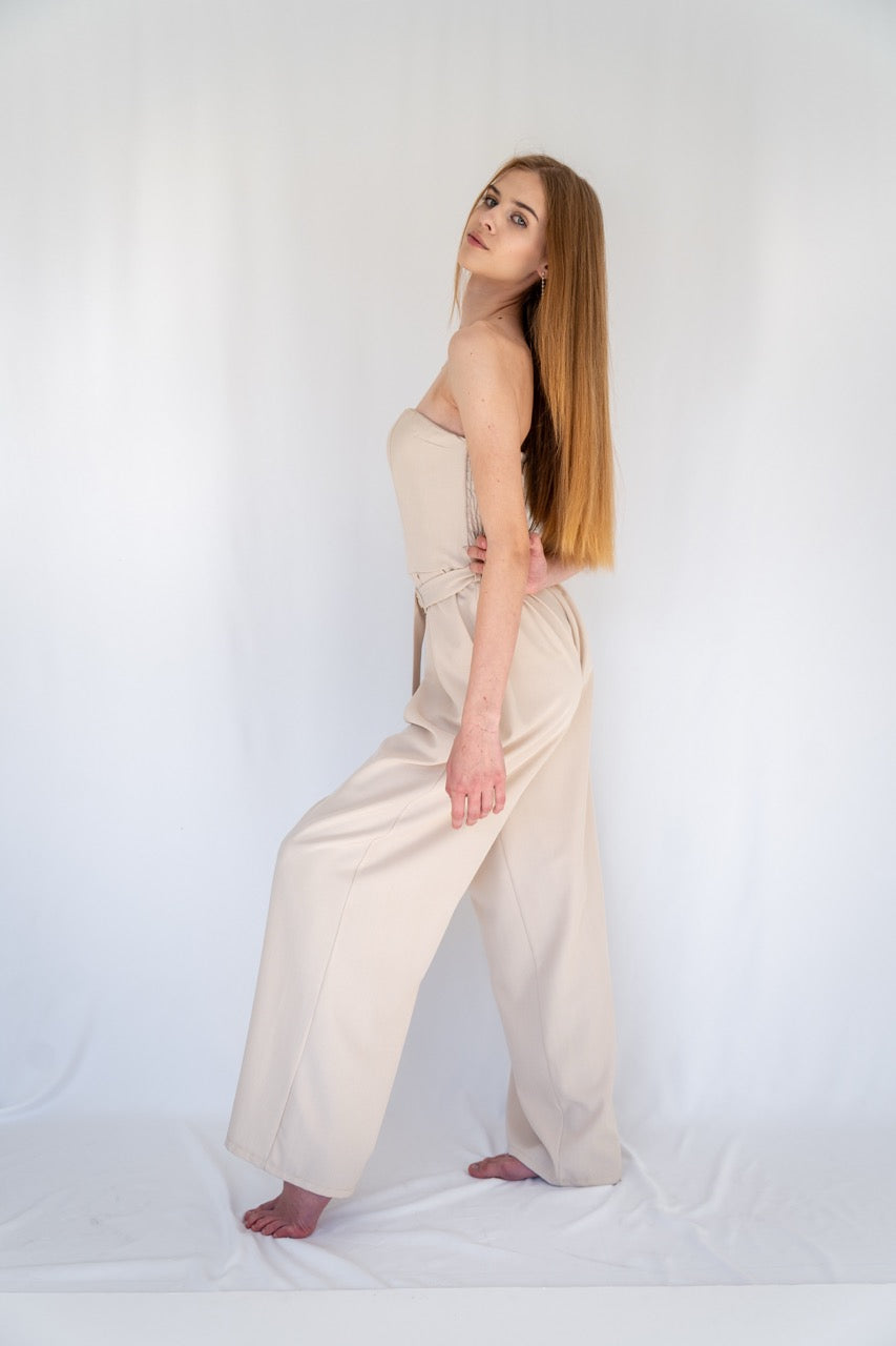 “BLUSH AIR” Cotton Jumpsuit